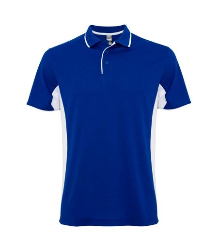 Polo montmelo adulte bleu royal/blanc Roly