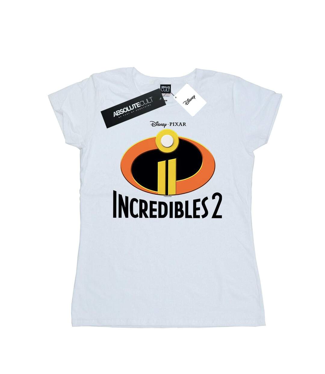 Disney T-shirt en coton à logo emblématique Femmes/Dames Incredibles 2 (Blanc) - UTBI35979-1