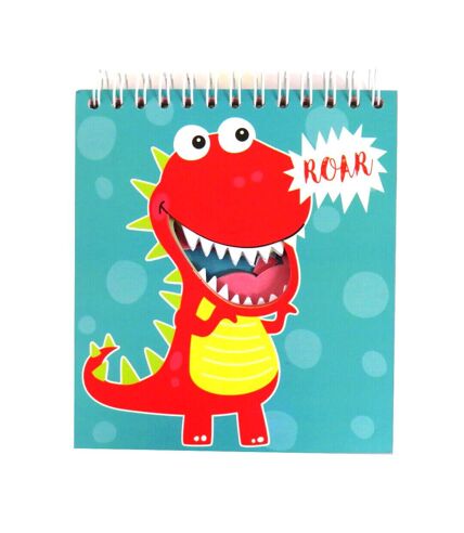 Games Dino Die Cut Notepad (Red/Green/Yellow) (One Size) - UTSG27244