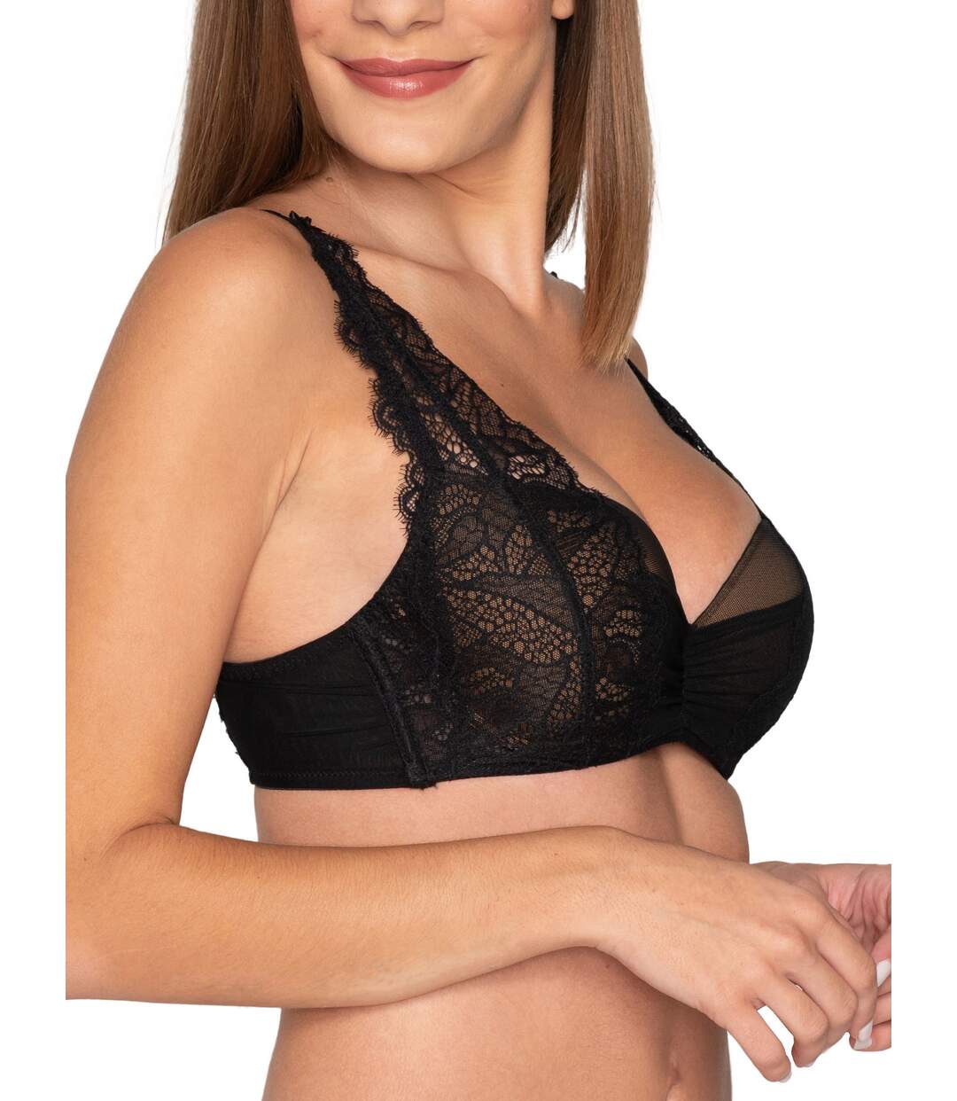 Soutien-gorge préformé Orchidea noir Luna Splendida-2