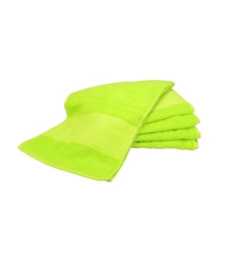 A&R Towels Print-Me Big Towel (Lime Green) (One Size) - UTRW6039
