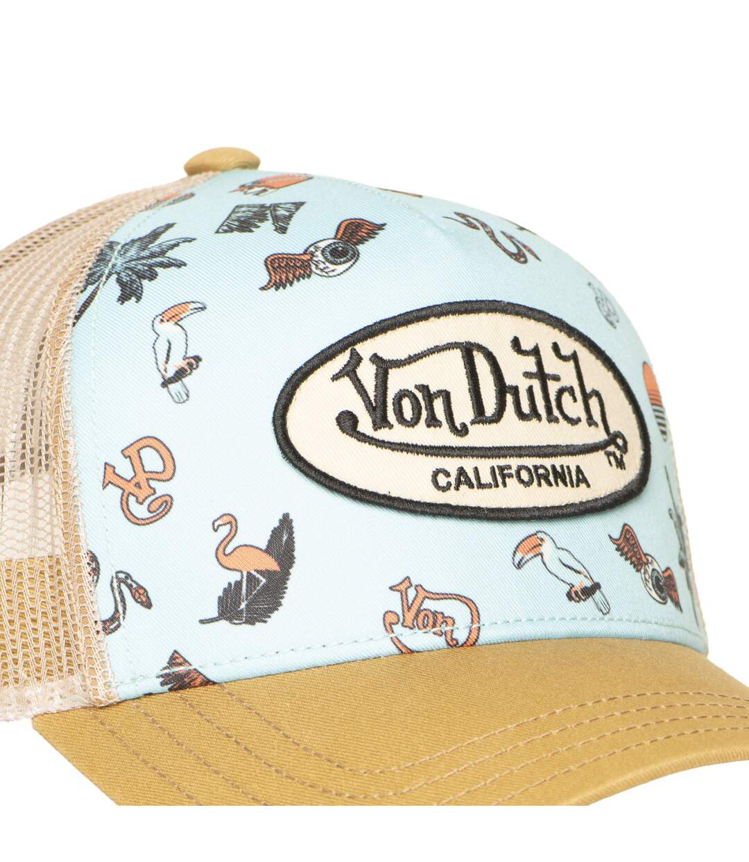Casquette trucker avec filet et print en sublimation Subli Summer Vondutch-3
