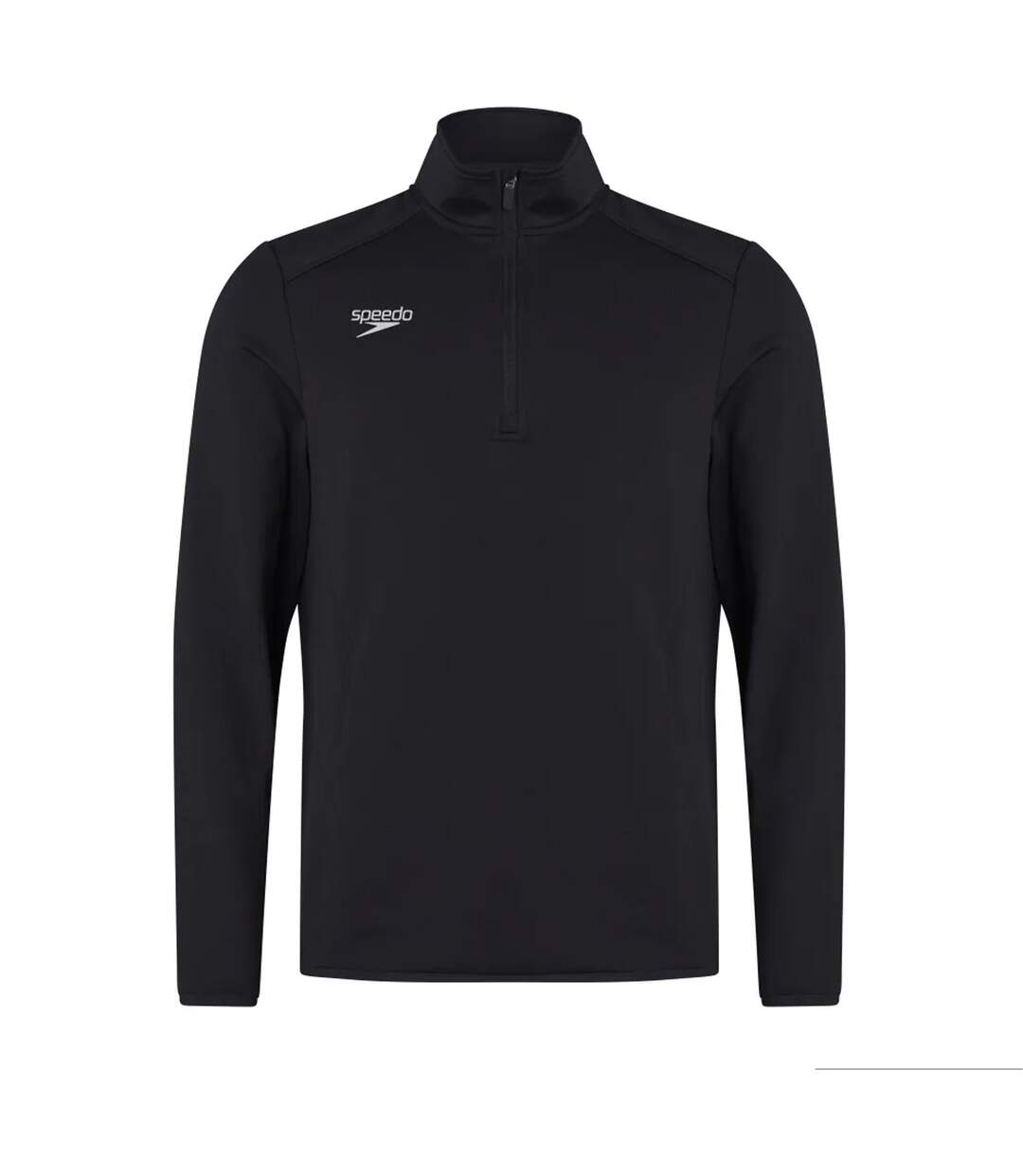 Mens Club Quarter Zip Training Top Black Speedo-2