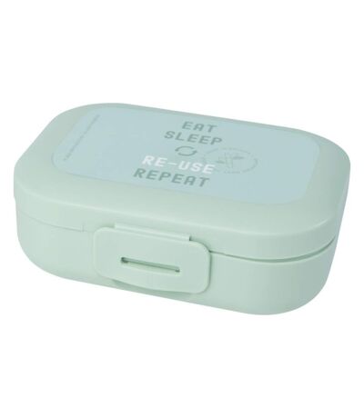 Amuse Plus Bio Clip Plastic Snack Box (Sage Green) (3.5cm x 11cm x 8cm) - UTPF3874