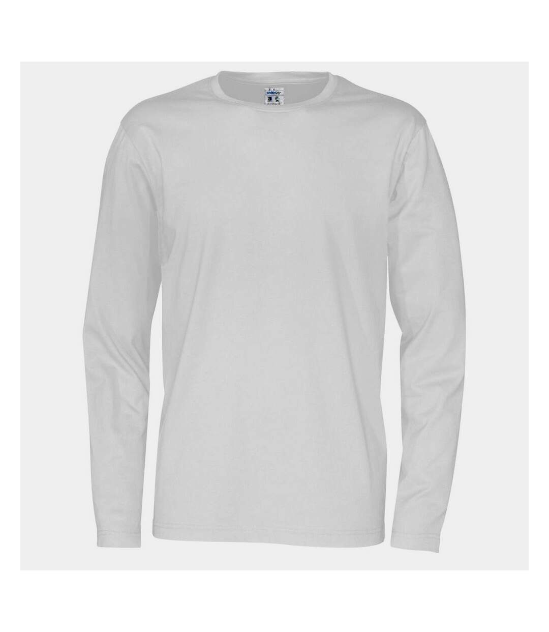 Mens long-sleeved t-shirt white Cottover