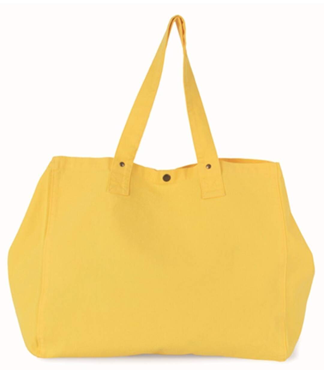 Sac shopping en coton délavé - KI3208 - jaune lemon zest-2