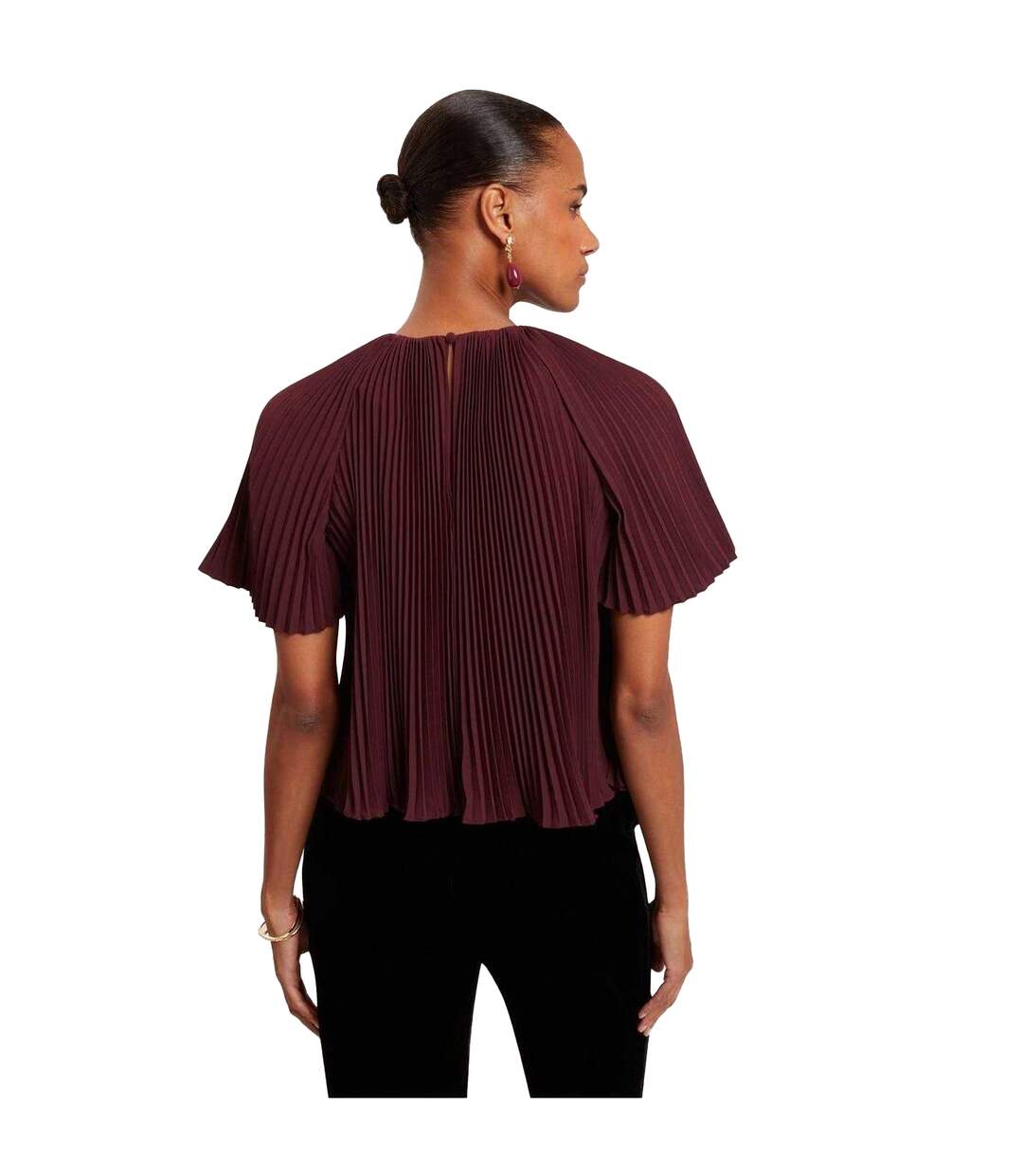 Blouse Motif/style Plissé Agara Femme Pourpre Ted Baker-3