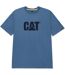 CAT Lifestyle Mens Logo T-Shirt (Coronet Blue) - UTFS10691
