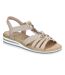 Sandales Style Coquillages Femme Beige Rieker-1