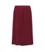 Jupe Mi-longue Motif/style Plissé Femme Bordeaux Lacoste-1
