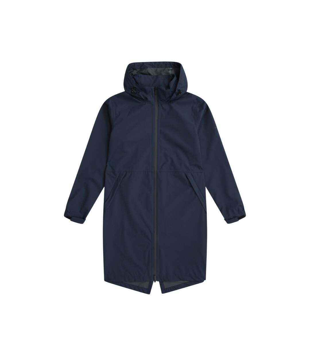 Womens/ladies Longline Waterproof Jacket Navy Animal-2