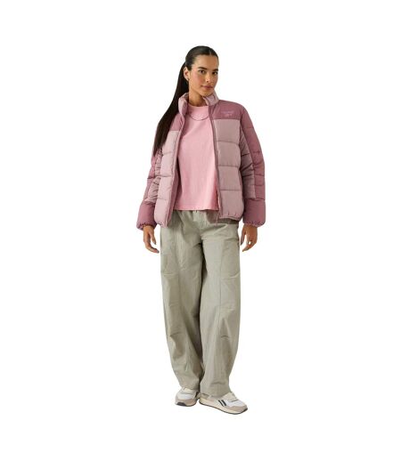 Womens/ladies Reversible Puffer Jacket Dusty Rose Reebok
