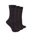 Steven - 3 Paires Femme Chaussettes Laine Merinos Tricoté Chaudes Randonnée-1