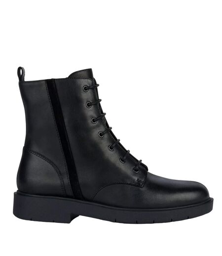 Geox Womens/Ladies D Spherica Ec1 Suede Ankle Boots (Black) - UTFS10154