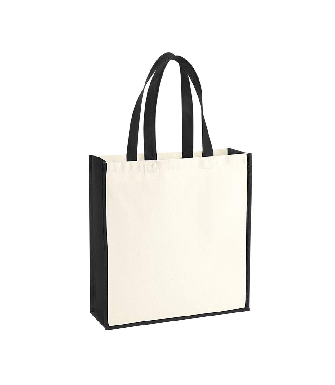 Tote Bag Gallery Taille Unique Beige Pâle Noir Westford Mill-1