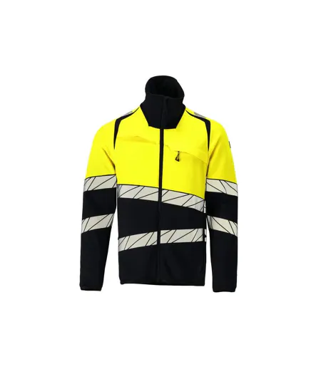 Mens Accelerate Safe Fleece Jacket Dark Navy Hi Vis Yellow Mascot
