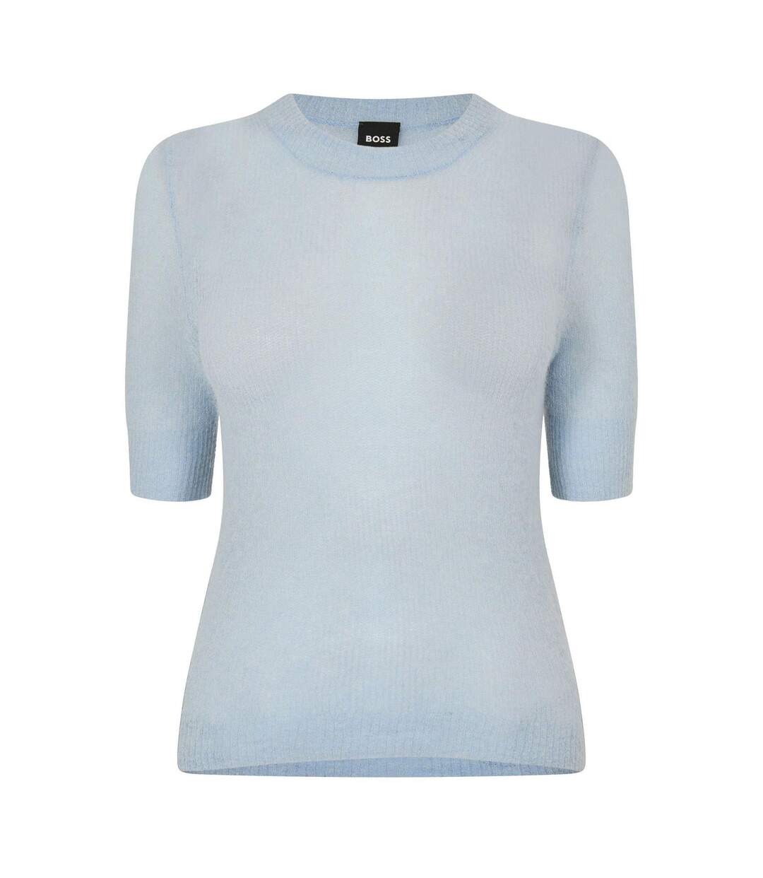 T-shirt Manches Courtes Femme Bleu Pastel Boss-1