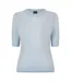 T-shirt Manches Courtes Femme Bleu Pastel Boss-1