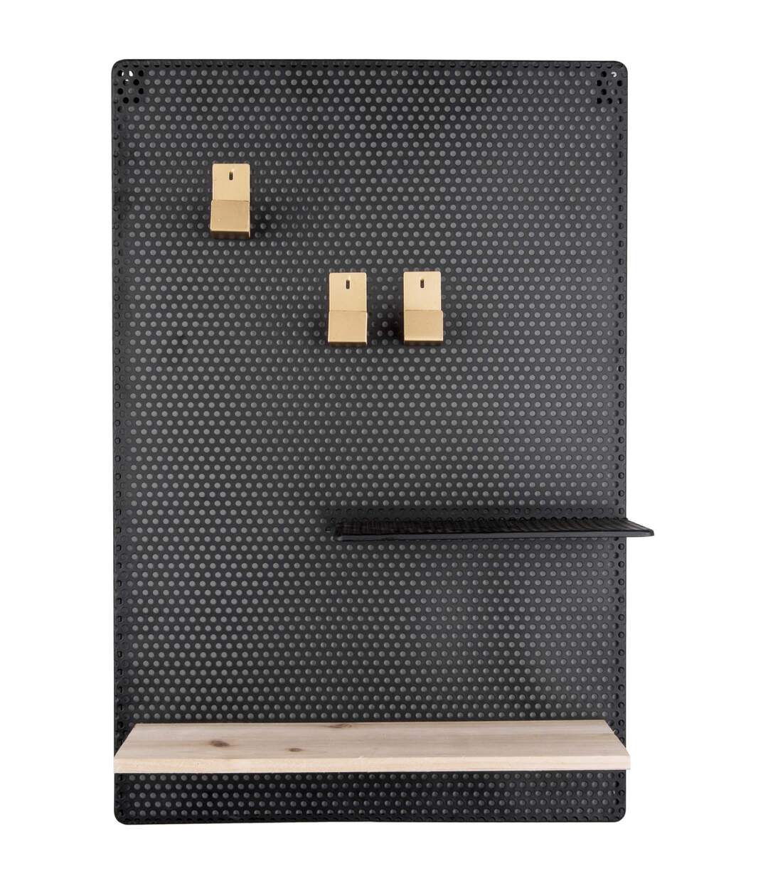 Tableau mémo avec étagère en métal Perky Vert-1