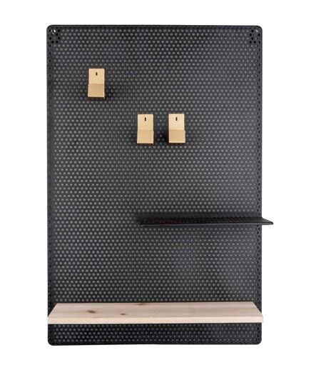 Tableau mémo avec étagère en métal Perky Vert