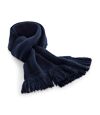 Beechfield Unisex Classic Knitted Scarf (French Navy) (One size) - UTRW5809