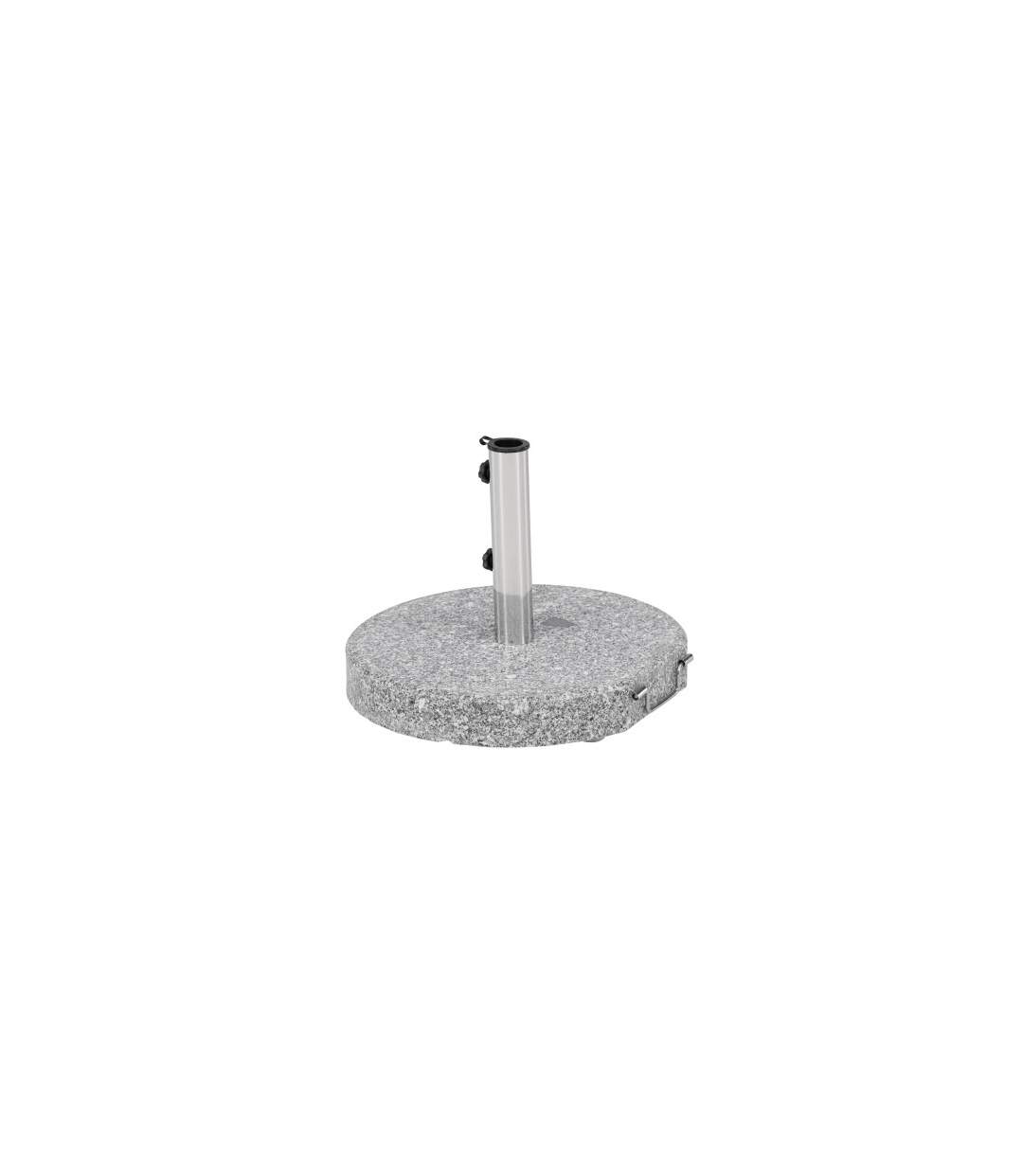 Pied de Parasol Moucheté Rond Stathera 50cm Gris-2