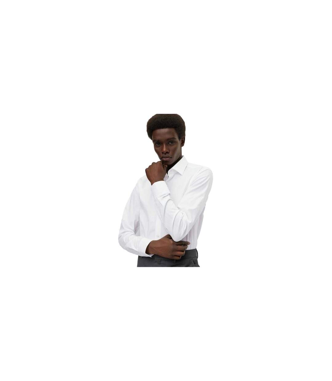 Chemise Habillée Kent Homme Blanc Hugo Boss-1