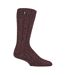 1 Pack Men's Ribbed Wool Hiking Socks | Knit Design Padded Boot Socks-3
