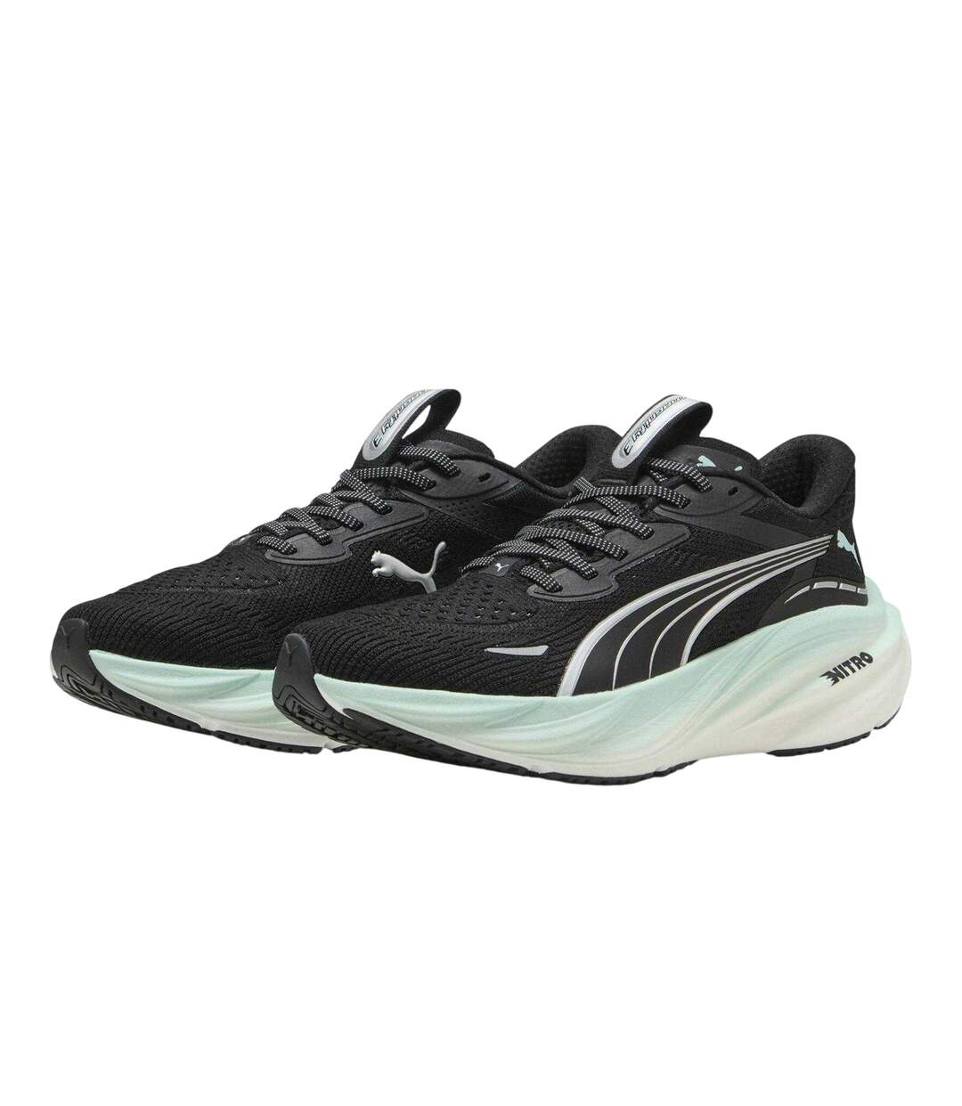 Womens/ladies Magnify Nitro 3 Shoes Black Puma-4