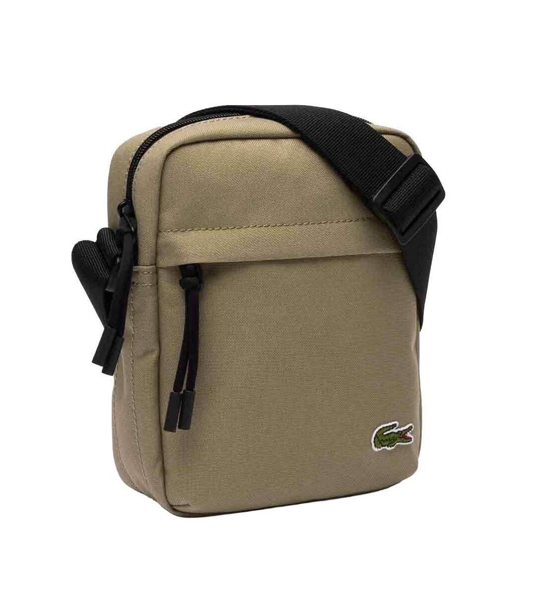 Sacoche taupe homme lacoste hold-3