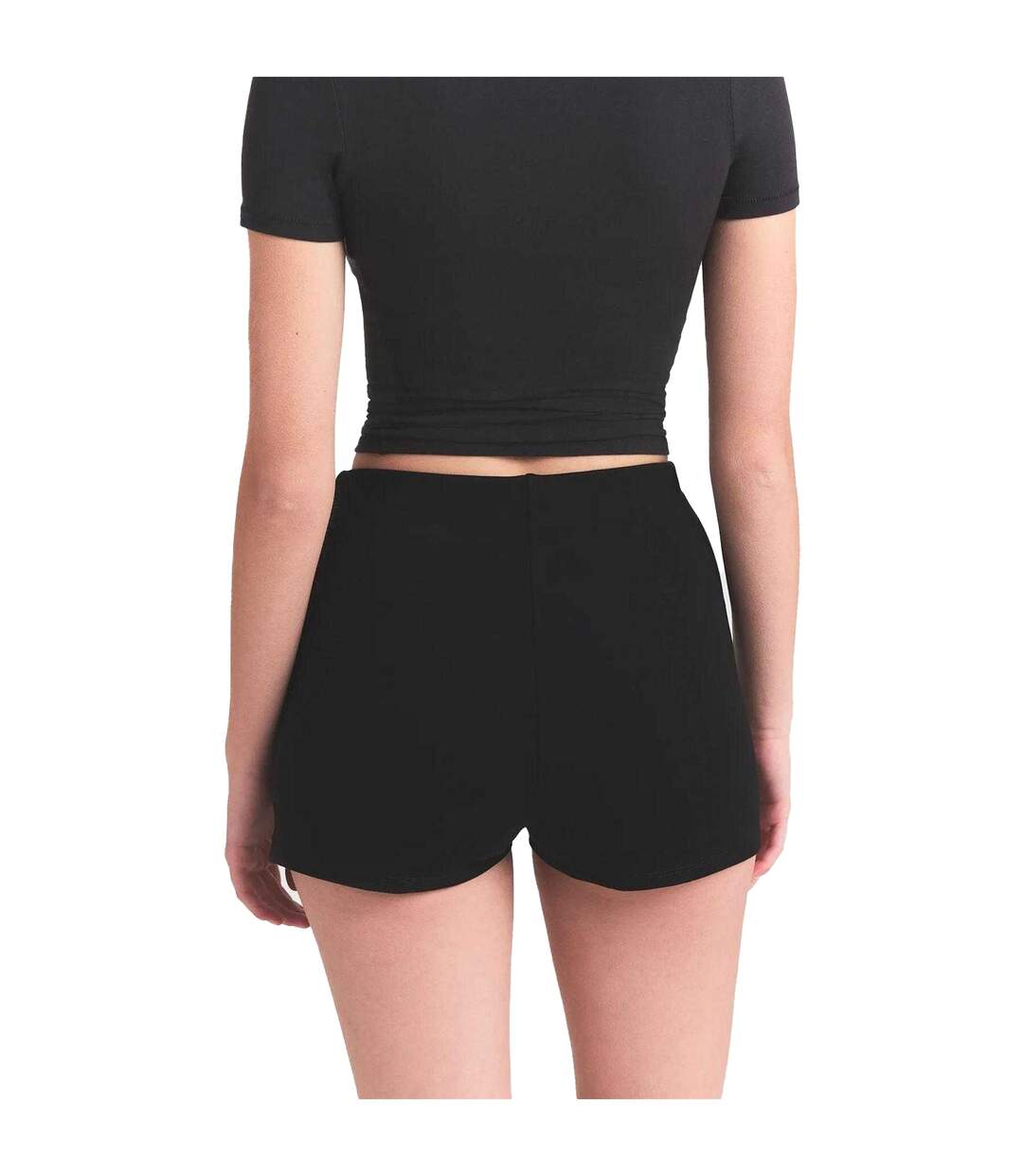 Womens/ladies Essential Plain Skort Obsidian Black Skims-3