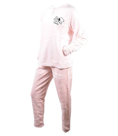 Pyjama Femme Long SWEET SECRET Q1578 POLAIRE ROSE