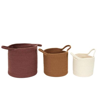 Lot de 3 paniers de rangement SAHARA
