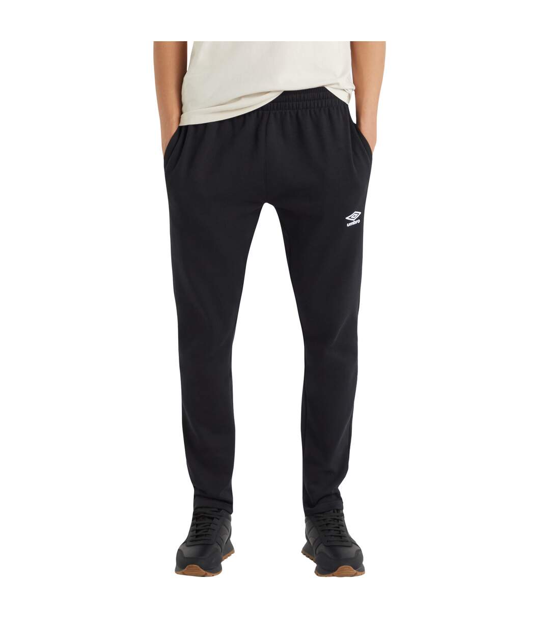 Mens fleece jogging bottoms black Umbro-4