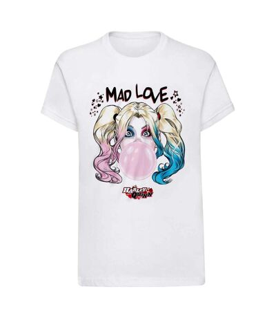 Batman - T-shirt MAD LOVE - Adulte (Blanc) - UTHE170
