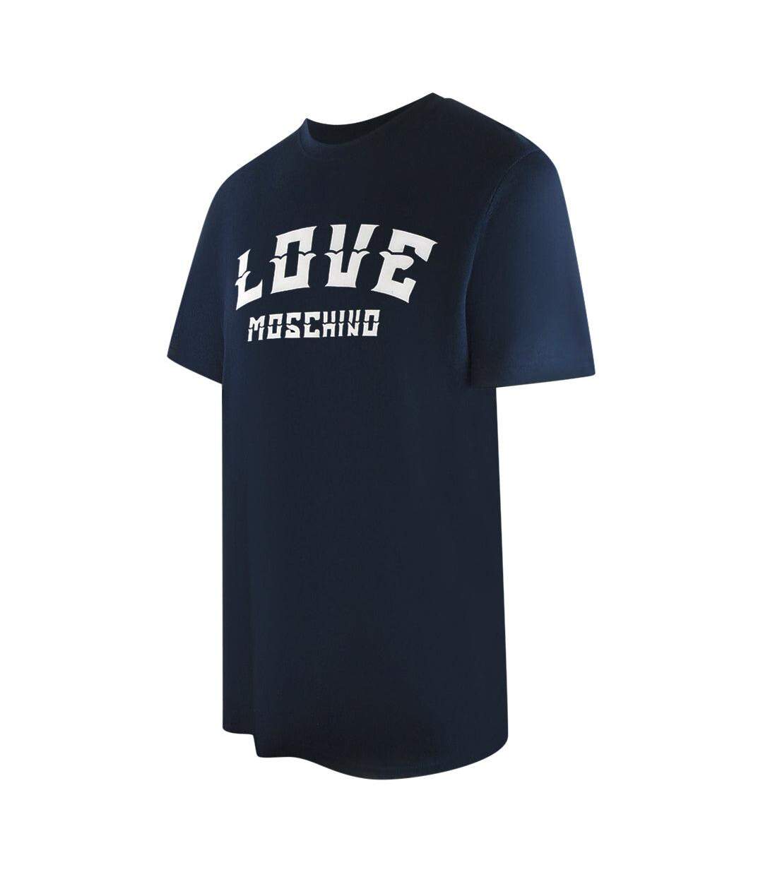 T-shirt Motif/style Vif Homme Bleu Marine Foncé Love Moschino-3