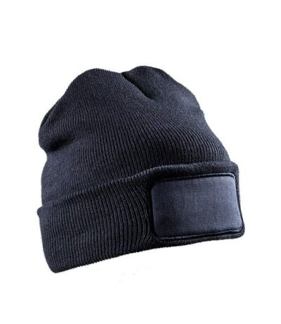 Result Genuine Recycled Unisex Adult Double Knit Beanie (Navy) - UTBC4898