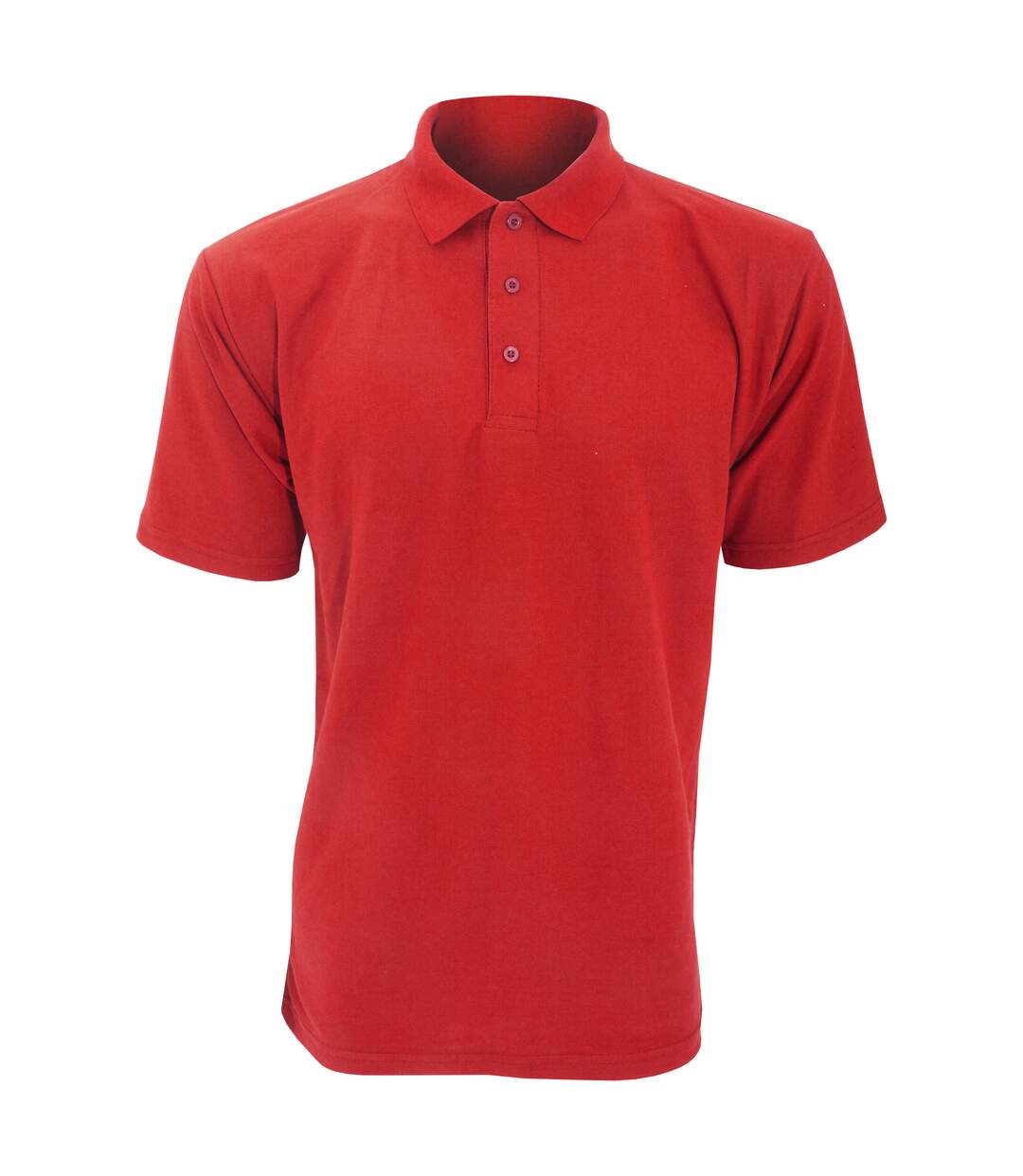 Polo uni à manches courtes UCC pour homme (Rouge) - UTBC1194