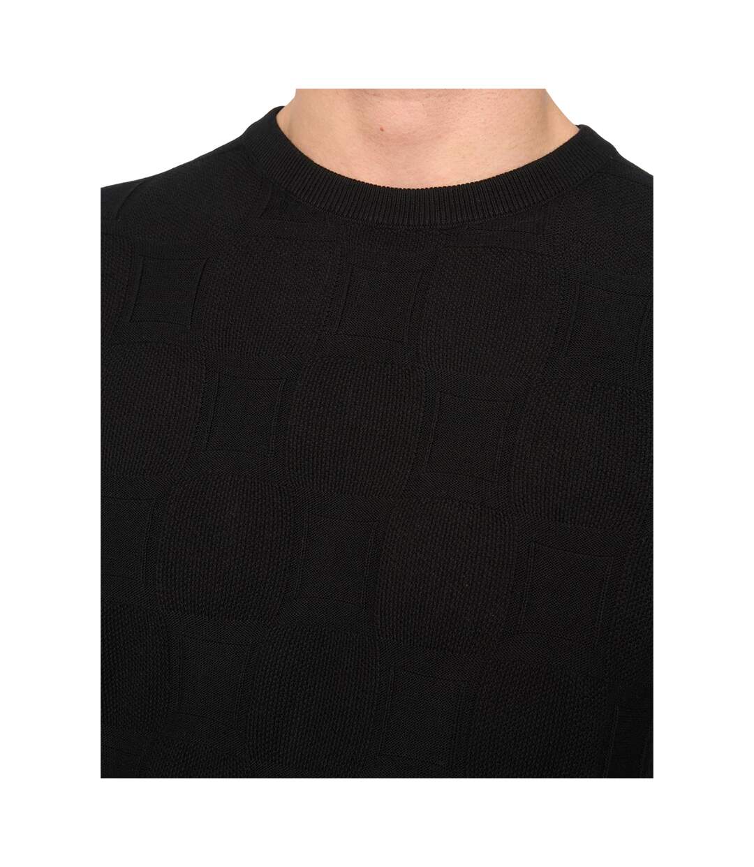 Mens Littleton Knitted T-shirt Black Duck And Cover-4