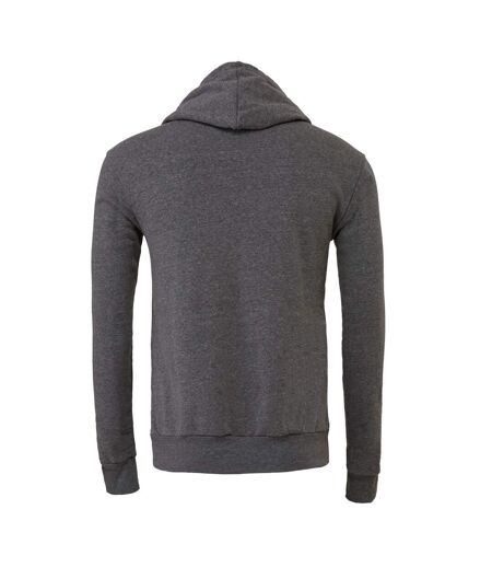 Sweat capuche unisexe gris foncé chiné Bella + Canvas