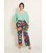 Pantalon fluide stretch, fleuri poétique-3