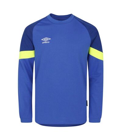 Umbro Mens Long-Sleeved Goalkeeper Jersey (Dazzling Blue/Sodalite Blue/Safety Yellow) - UTUO2182