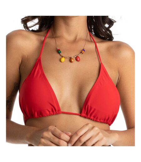 Haut de Bikini Rouge Femme Sun Project Triangle