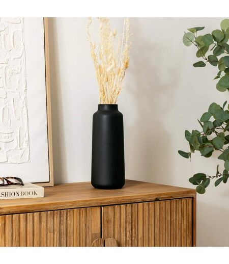 Vase en Dolomite Rily 30cm Noir