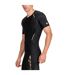 Mens A400 Performance Training Compression Shirt Black Skins-3
