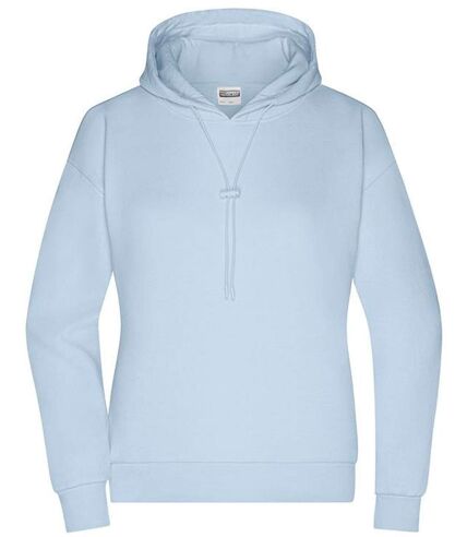 Sweat-shirt à capuche Bio - Femme - 8033 - bleu pastel