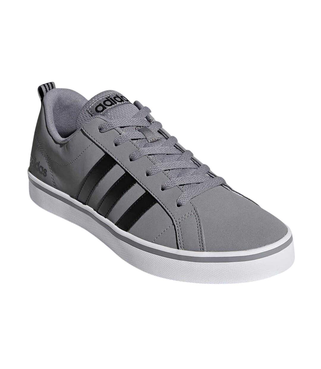 Baskets Motif/style 3 Rayures Vs Pace Homme Gris Noir Blanc Adidas-4