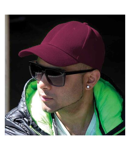 Result Unisex Core Memphis 6 Panel Baseball Cap (Burgundy) - UTBC3044