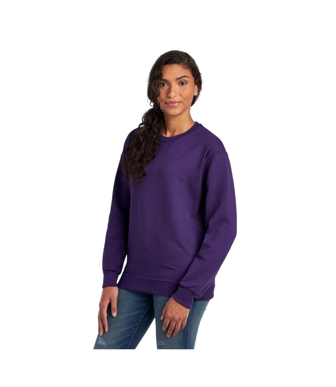Sweat Adulte Violet Foncé Jerzees-1