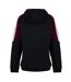Mens Logo Regular Hoodie Black Maroon Adidas-2
